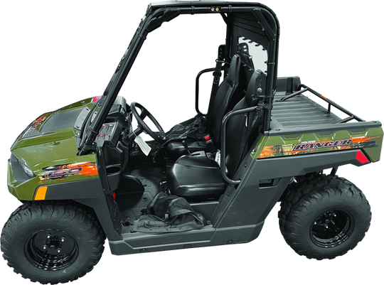 QuadBoss 18-22 Polaris Ranger 150 EFI Roof Windshield & Rear Panel Kit