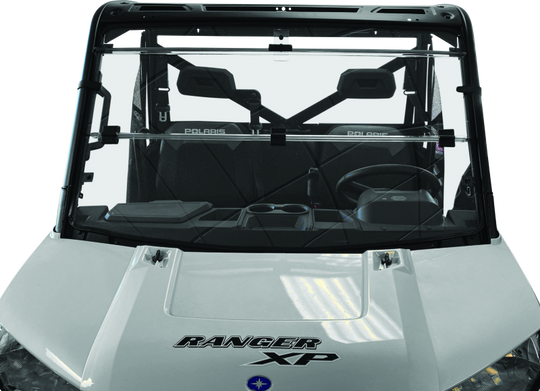 QuadBoss 15-19 Polaris Ranger 1000 Diesel Windbreak Folding Windshield