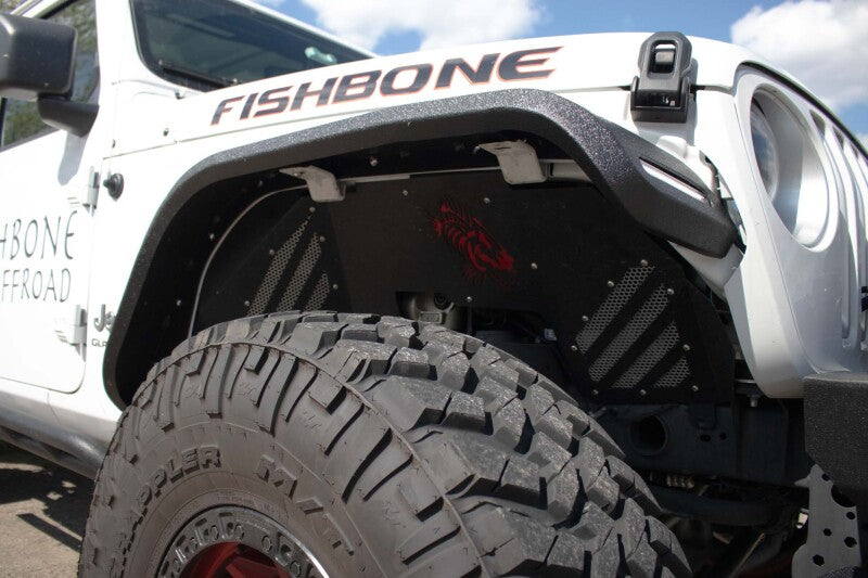 Fishbone Offroad 2018+ Jeep Wrangler JL/JLU/2020+ Gladiator JT  Alum Front Fender Flares  - Black