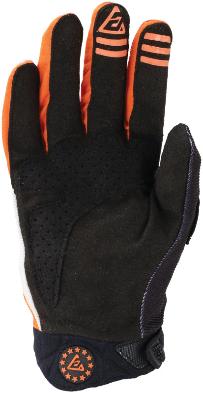 Answer 25 Peak Flo Gloves Black/Hyper Orange/White - XS