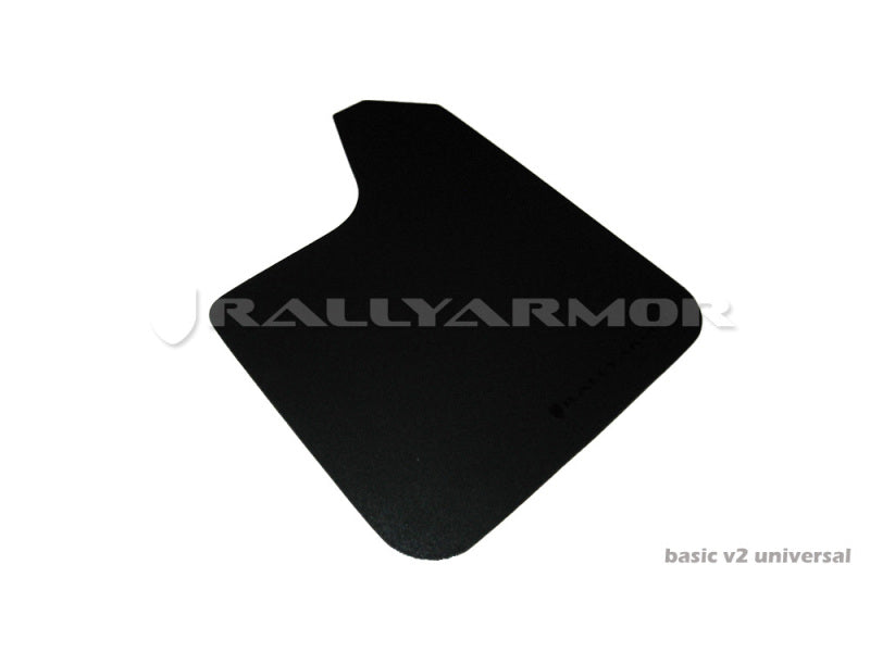 Rally Armor Universal Basic Mud Flap w/ Red Logo - Pair