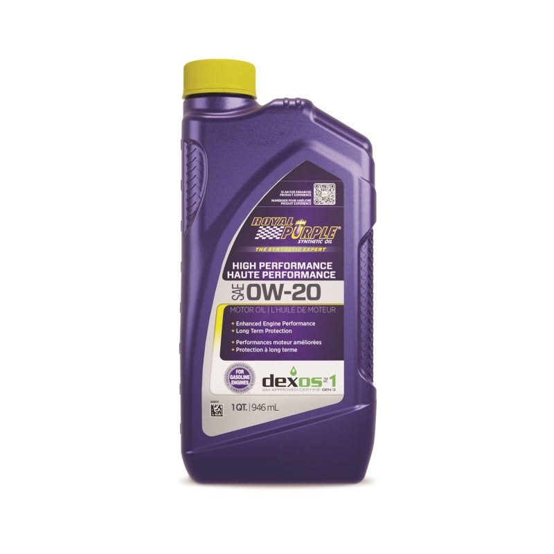 Royal Purple Synthetic High Performance 0W-20 Motor Oil (Canada) - 1 Quart