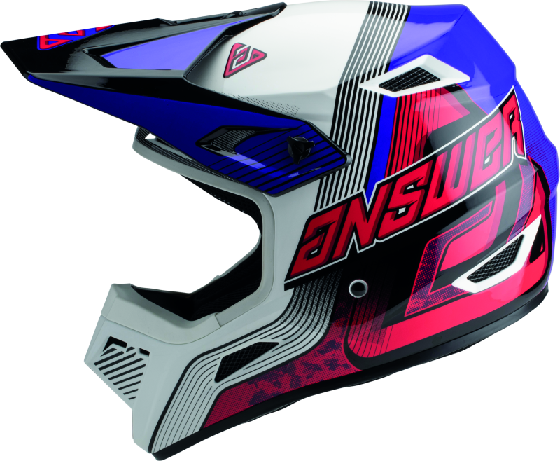 Answer AR1 Vendetta Helmet Red/White/Purple Youth - Small