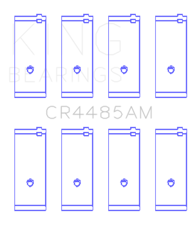 King Engine Bearings Mazda Ma/Vb/(Size +0.50mm) Connecting Rod Bearing Set