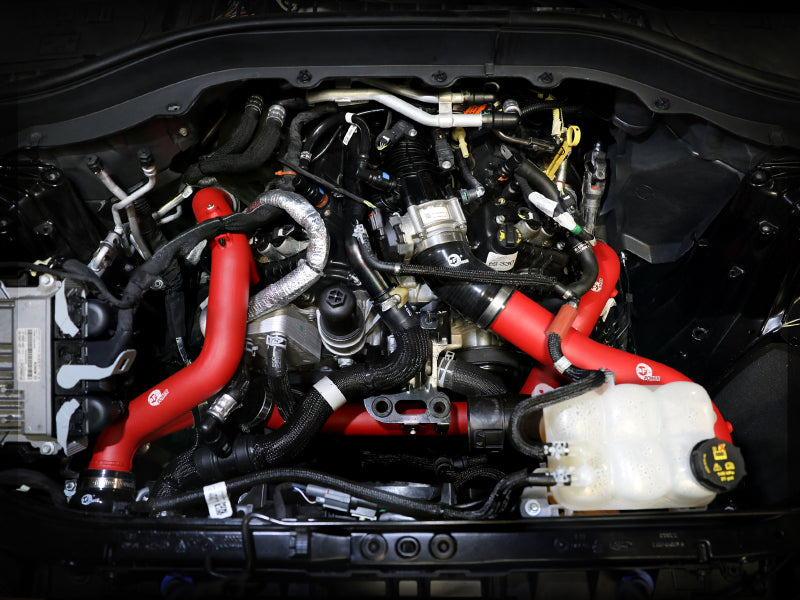 aFe BladeRunner 2 1/4in Intercooler Hot Side Charge Pipe 22-23 Ford Explorer V6-3.0L (tt) - Red
