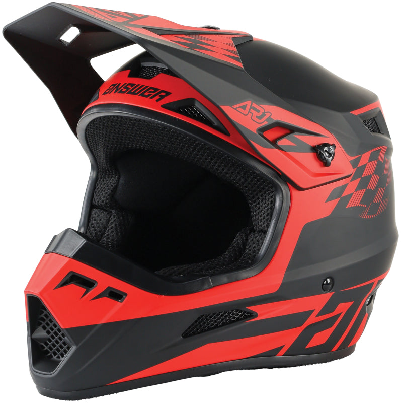 Answer AR1 Sweep Helmet Black/Red - XL