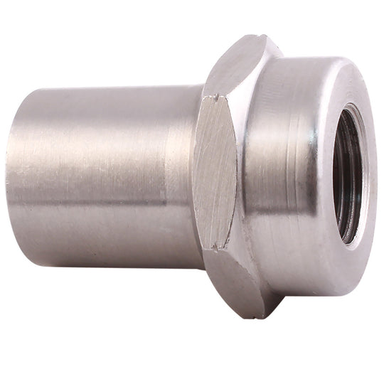 QA1 Tube Adapter - 1-3/8in OD - Hex - Left Hand - 3/4-16 Thread .095 Wall - Alloy