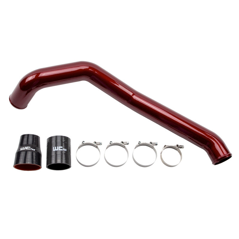 Wehrli 04.5-10 Chevrolet 6.6L LLY/LBZ/LMM Duramax Driver Side 3in Intercooler Pipe - Cherry Frost