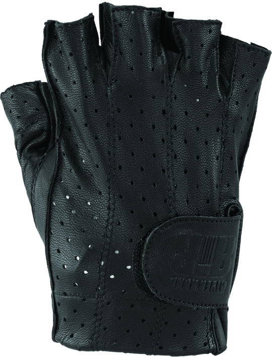 Kuryakyn Leather By River Road Tucson Shorty Gloves Black - Small