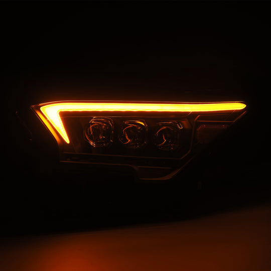 AlphaRex 2023+ Toyota Tacoma NOVA-Series LED Proj Headlights Black w/Actv Light &amp; Seq. Sig + DRL