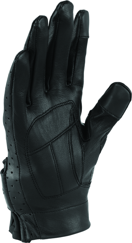 Kuryakyn Leather By River Road Tucson Leather Perforated Gloves Black Womens - Small