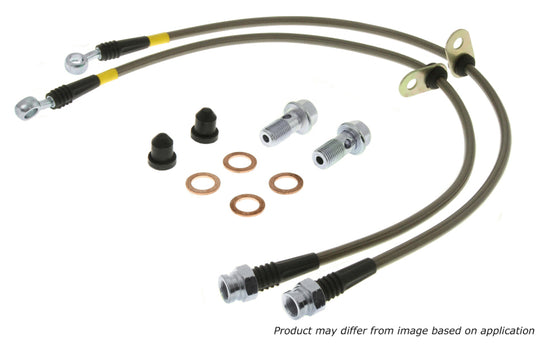 StopTech 07-08 Audi RS4 Front Stainless Steel Brake Line Kit