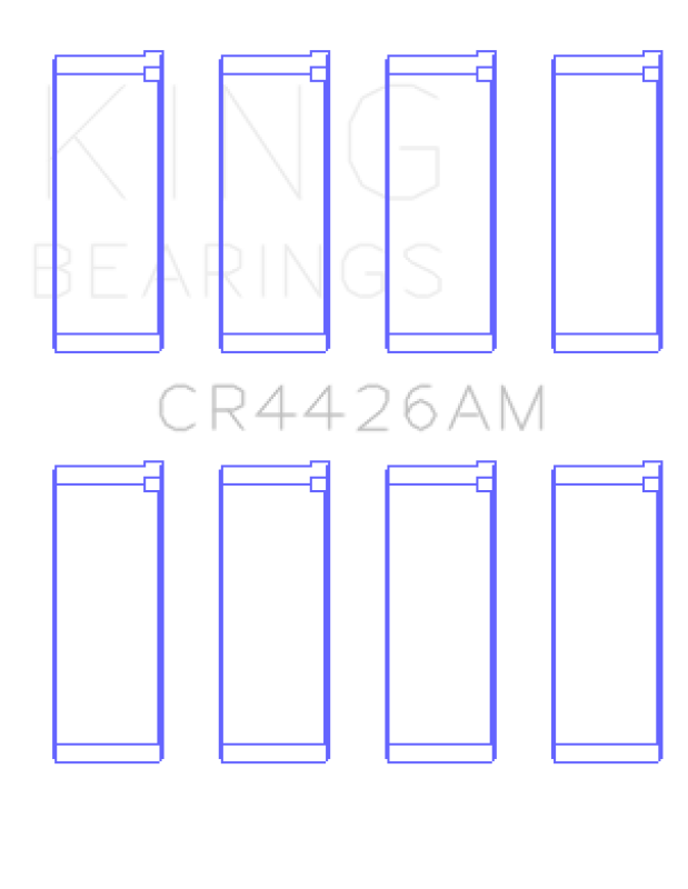 King Engine Bearings Renault R12 (Size +0.25mm) Connecting Rod Bearing Set