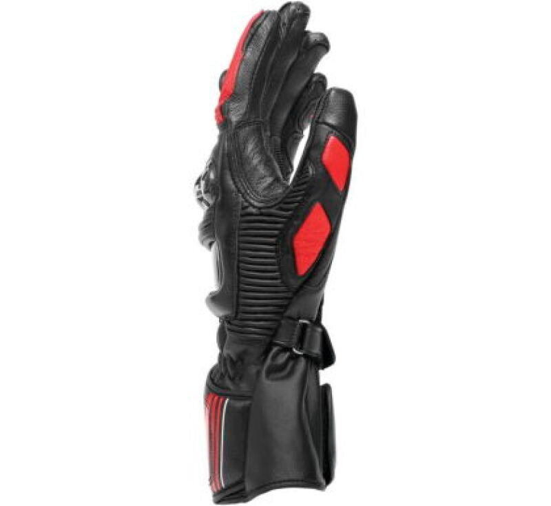 Dainese Druid 4 Leather Gloves Black/Lava-Red/White - Medium