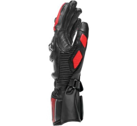 Dainese Druid 4 Leather Gloves Black/Lava-Red/White - XS