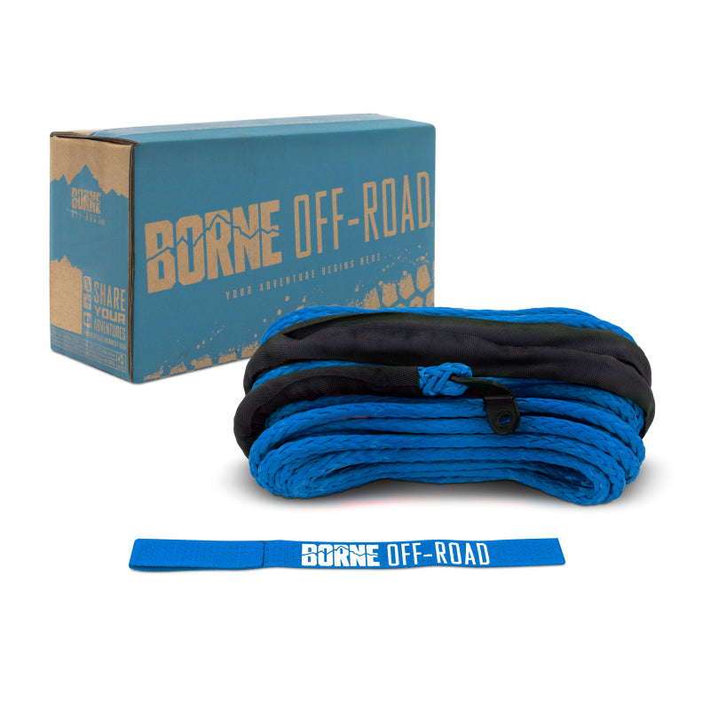 Borne Off-Road Synthetic Rope - 3/8in x 85ft - Blue