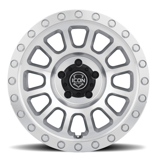 ICON Hulse 18x9 8x180 12mm Offset 5.5in BS Silver Machined
