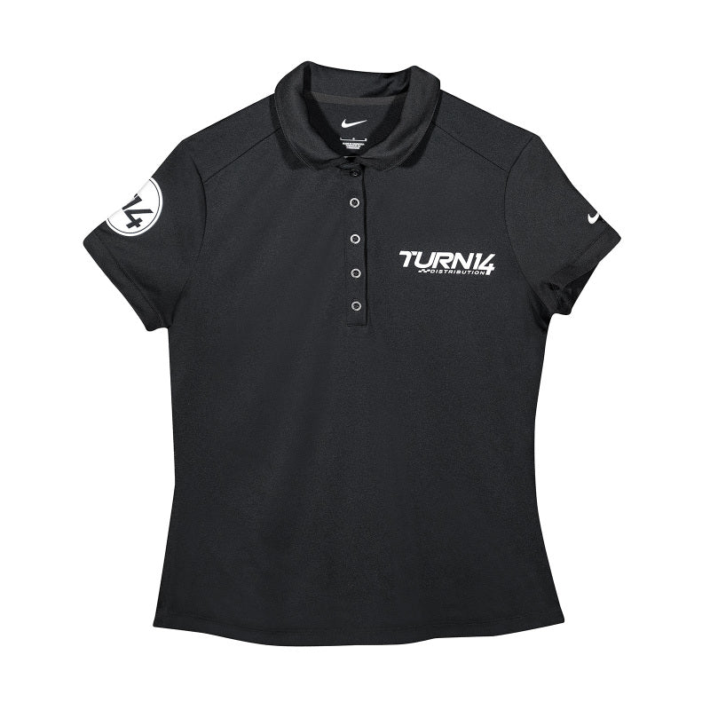 Turn 14 Distribution Womens Black Dri-FIT Polo - 2XL (T14 Staff Purchase Only)