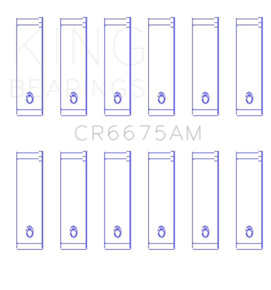 King Engine Bearings Chrysler 3.3/3.8 V6 (Size +0.25mm) Connecting Rod Bearing Set