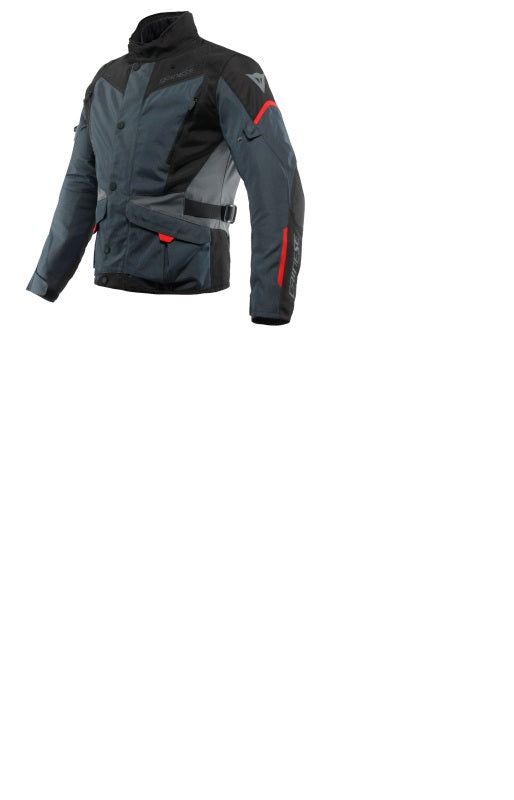 Dainese Tempest 3 D Dry Jacket Ebony/Black/Lava Red Size - 56