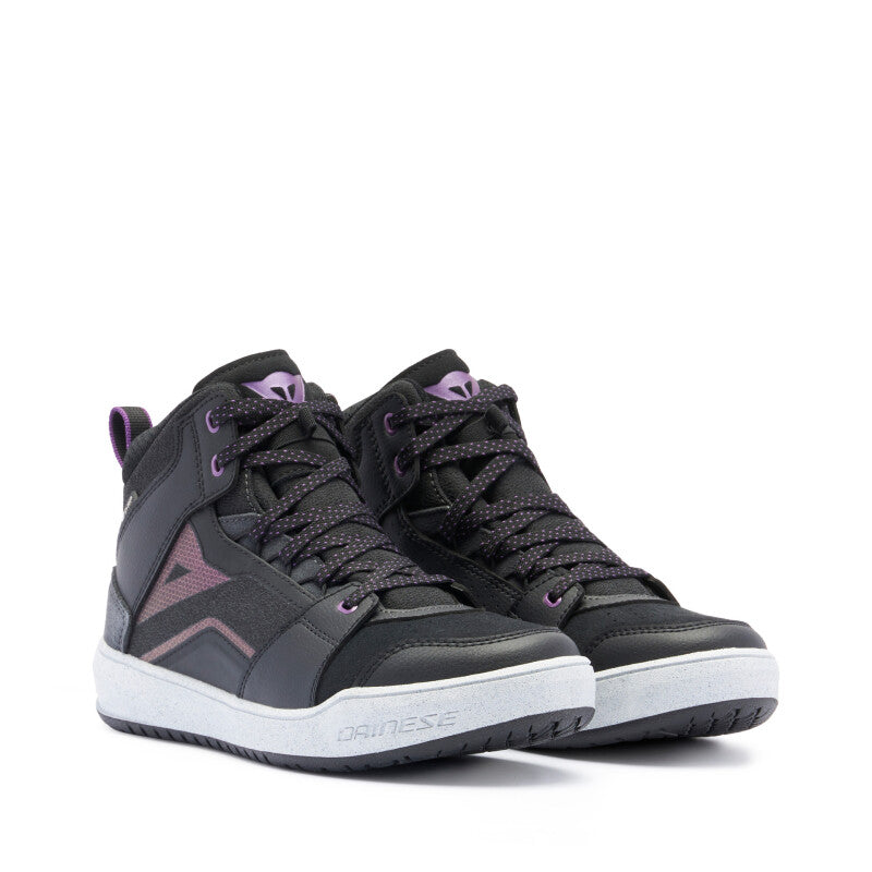 Dainese Suburb D-WP Air Shoes Womens Black/White/Metal Purple Size - 36