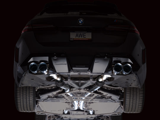 AWE Tuning BMW G90/G99 M5 Touring Edition Cat-Back Exhaust - Chrome Silver Tips