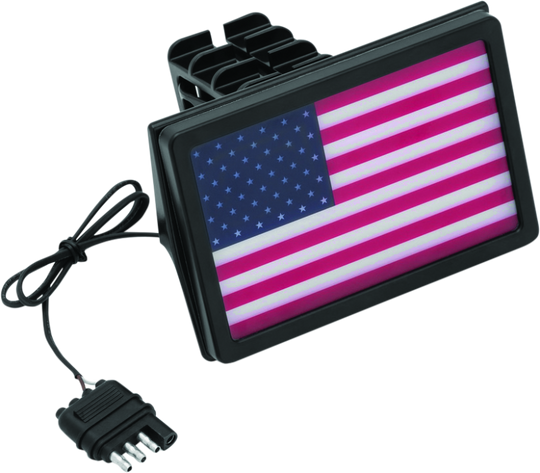 Kuryakyn Freedom Flag LED Hitch Cover Black