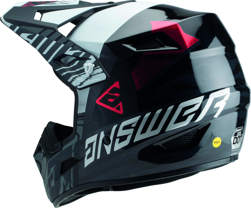 Answer AR3 Ronin Helmet Black/White/Crimson - Small