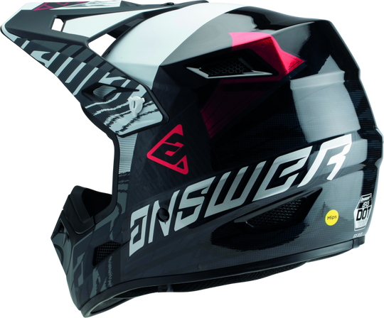 Answer AR3 Ronin Helmet Black/White/Crimson - Small