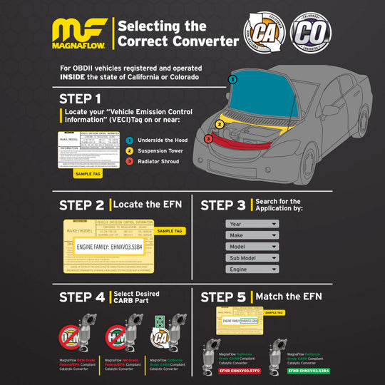 Magnaflow 2006 Nissan Altima 3.5L Direct Fit Converter