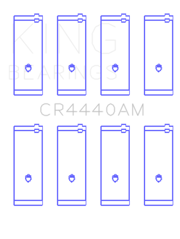 King Engine Bearings Ford 73HM 83HM 85HM Cosworth Yb (Size +0.50mm) Connecting Rod Bearing Set