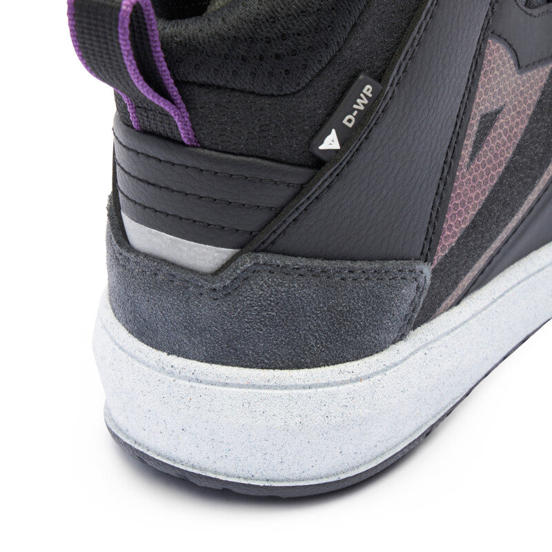 Dainese Suburb D-WP Air Shoes Womens Black/White/Metal Purple Size - 36