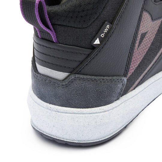 Dainese Suburb D-WP Air Shoes Womens Black/White/Metal Purple Size - 37