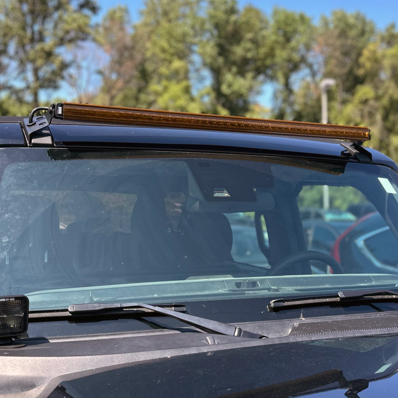 Borne Off-Road Light Bar Cover Single Row 20in Amber