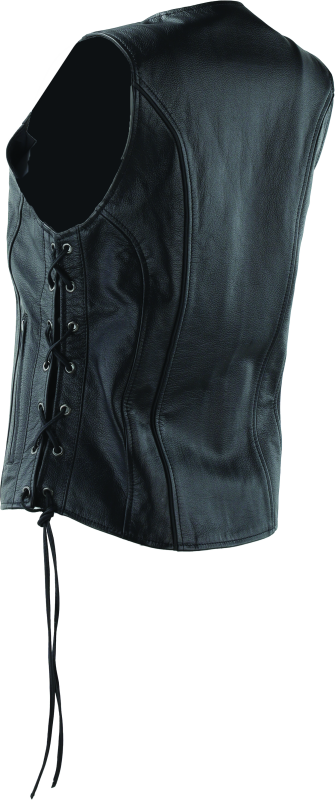 Kuryakyn Leather By River Road Sapphire Leather Vest Black Womens - Small