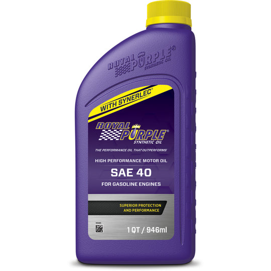 Royal Purple Premium Synthetic High Performance Straight-Grade SAE 40 Motor Oil - 1 Quart