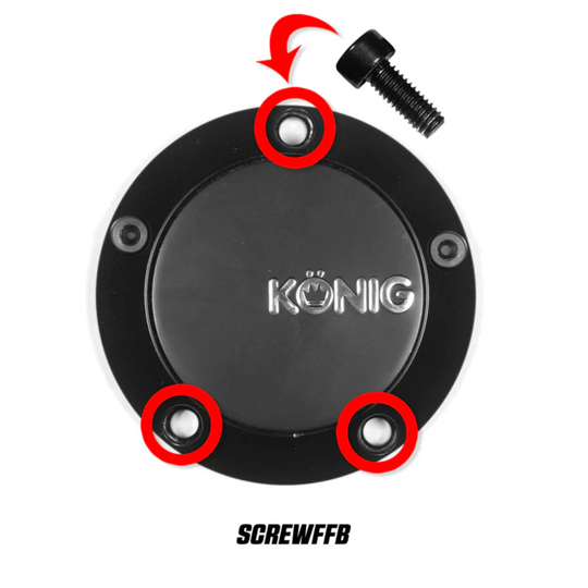 Konig Cap Screw (Black) For CAPFFB - Flow Formed (Single)