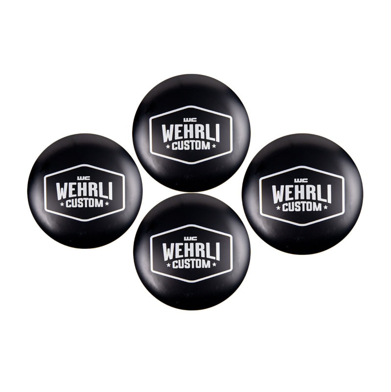 Wehrli 19+ Honda Talon Billet Hub Cap Kit for OEM Wheels - Black Anodized