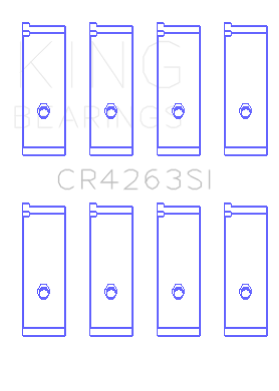 King Engine Bearings Toyota 1Zz-Fe 1.4L/1.6L (Size +1.0mm) Connecting Rod Bearing Set