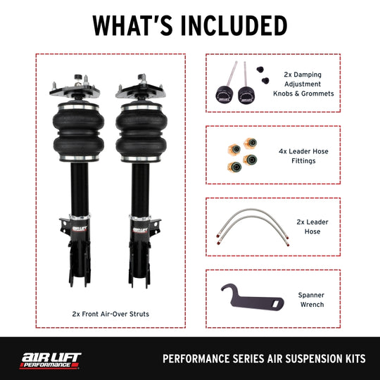 Air Lift Performance 15-23 Ford Mustang S550/24-25 S650 Air Suspension Front Kit