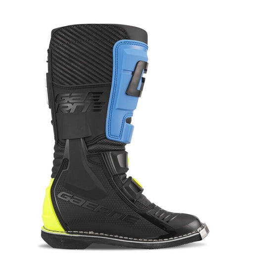 Gaerne GXJ Boot Black/Blue/Fluorescent Yellow Size - Youth 2