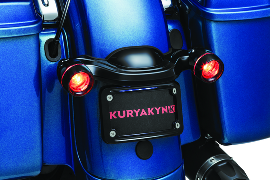 Kuryakyn Curved License Plate Mount Black