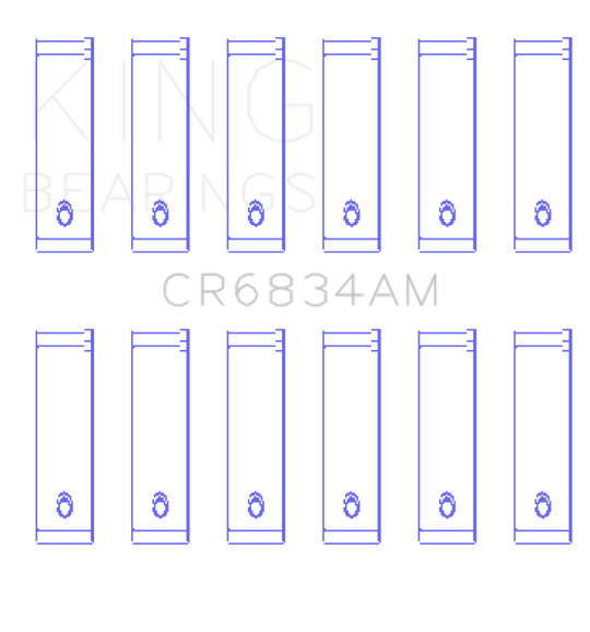 King Engine Bearings Chrysler 3.3/3.8 V6 +.002 Os/Od (Size +0.25mm) Connecting Rod Bearing Set