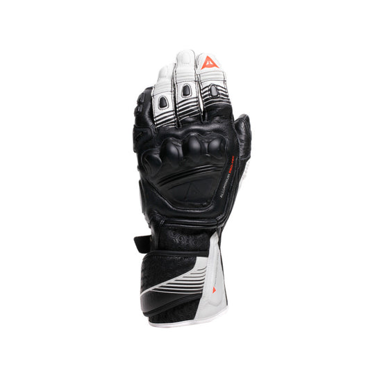 Dainese Fiero Metal Gloves Black/White/Red-Fluorescent - Large