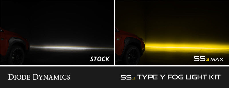 Diode Dynamics SS3 SAE Type Y Fog Light Kit - Yellow SAE Fog