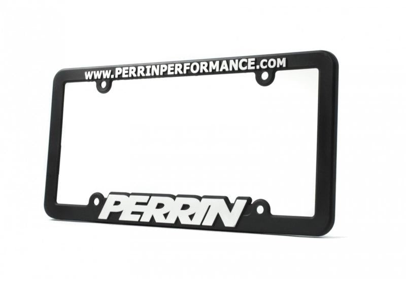 PERRIN License Plate Frame - Black w/White Lettering