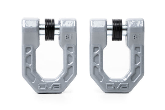 DV8 Offroad Elite Series D-Ring Shackles - Pair (Gray)