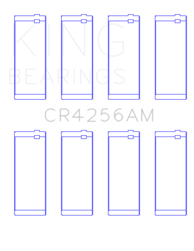 King Engine Bearings Dodge/Chrysler 148Ci Edz Srt 4 Turbo 2003-2009 (Size +1.0mm) Conrod Bearing Set