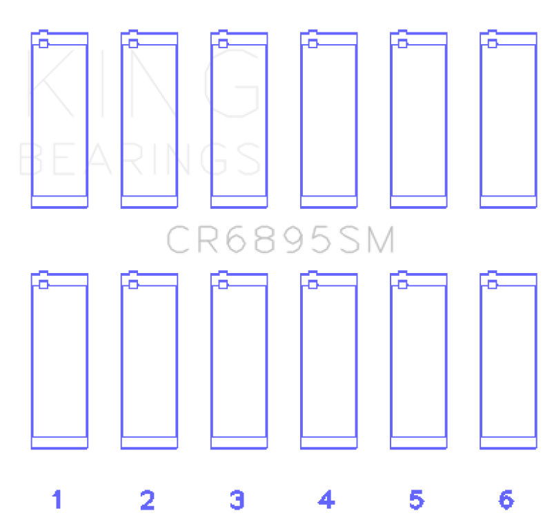 King Engine Bearings Ford Ecoboost 3.5L V6 (Size +0.25mm) Connecting Rod Bearing Set