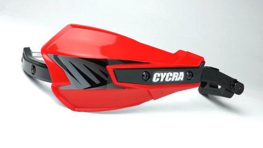 Cycra Vortex Hand Guard/w Universal U-Clamps- Red